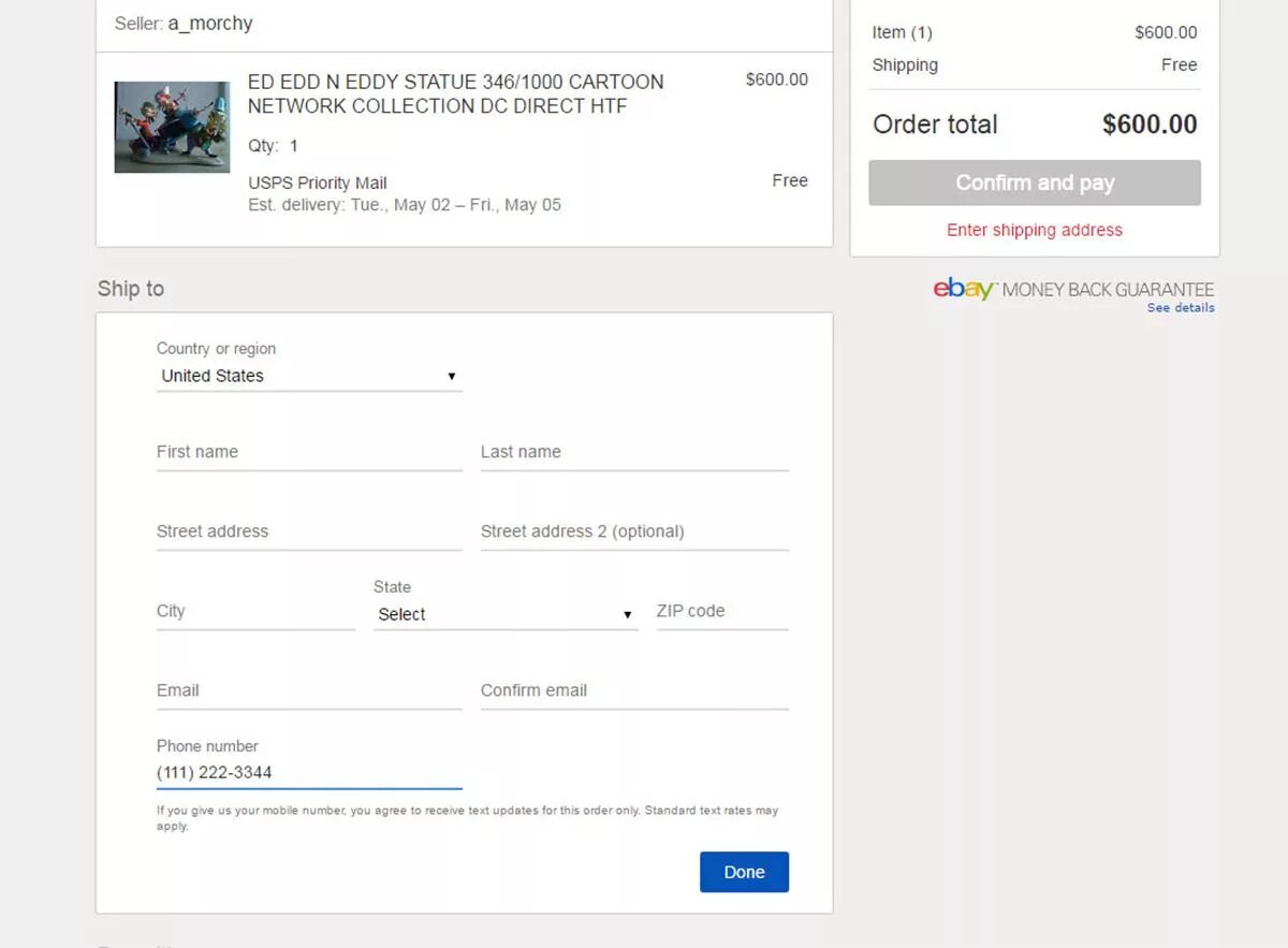 Billing email