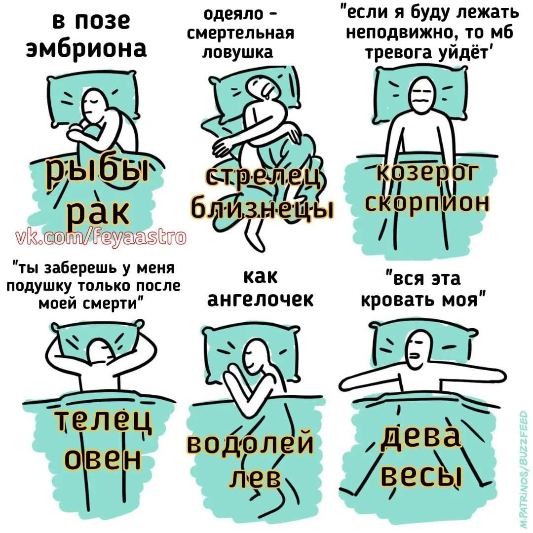 Как спят знаки зодиака. Позы сна по знакам зодиака. Как спяхт знахахи зодиака. Позы по знакам зодиака в картинках.