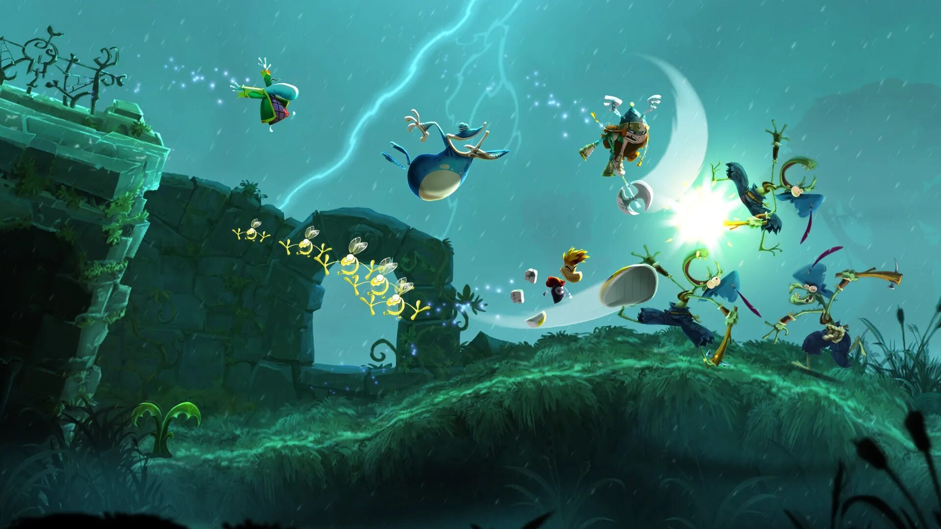 Рейман легендс на пк. Rayman Legends (ps4). Rayman Legends кооператив. Rayman Legends 2. Rayman Legends Xbox one.