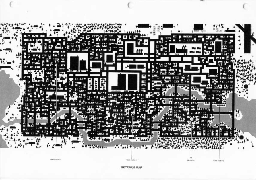 Hack map. Hack map