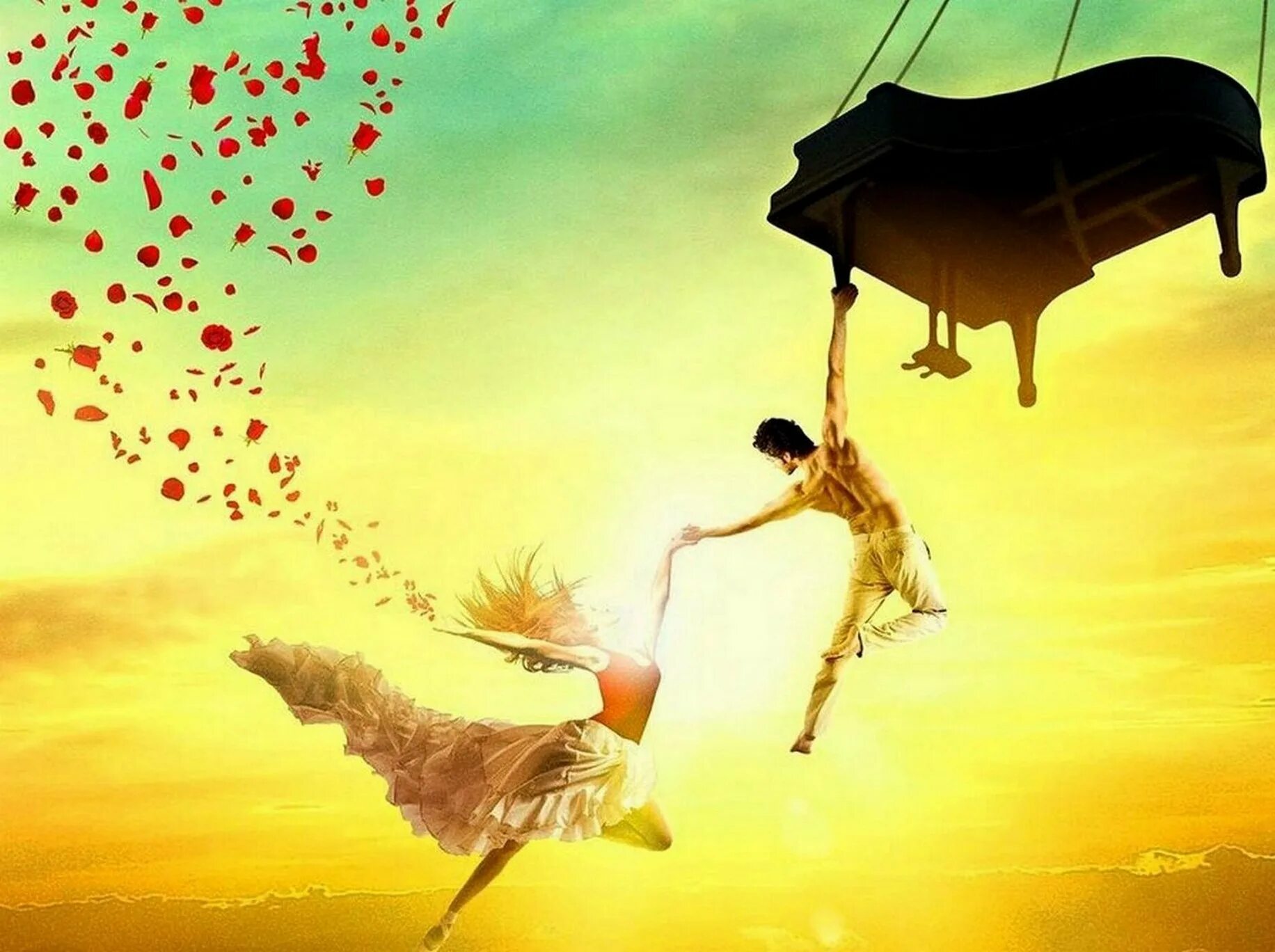 Летающий зонтик. Летающая жизнь. Девушка на ветру. Девушка в полете. Полет мечты.