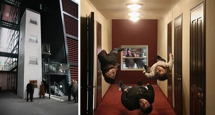 комната оптических иллюзий. эрик йоханссон фото. крутые оптические иллюзии. оптические иллюзии в жизни. эбби роуд.