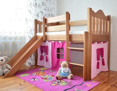 Двухэтажная кровать с горкой