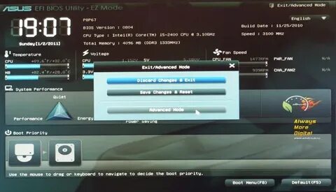 Bios asus ez mode