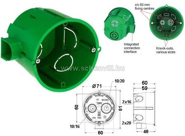 Какой диаметр розеток. Schneider Electric подрозетник 68 60. Подрозетник Schneider Electric imt35101. Подрозетник Schneider Electric 68х47 мм.. Schneider Electric imt35101 68 60 мм.