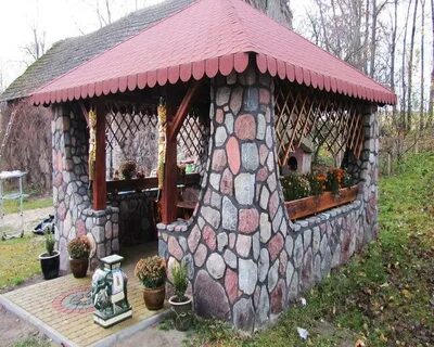 Беседка своими руками из подручных материалов