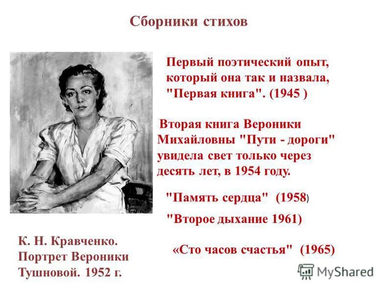 Читать стихи тушновой