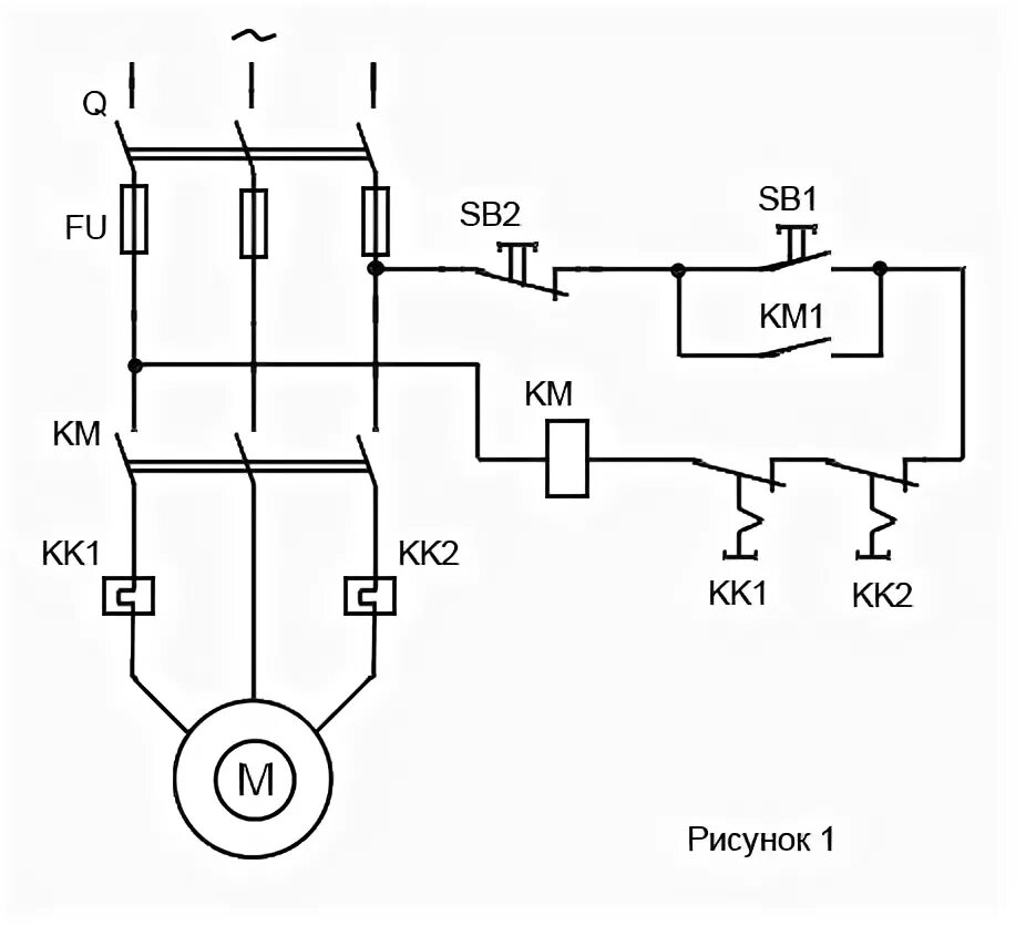 электрическая схема пуска асинхронного двигателя. схема управления асинхронным двигателем. 6. схема реверсного включения двигателя электродвигателя. схема управления электродвигателем.
