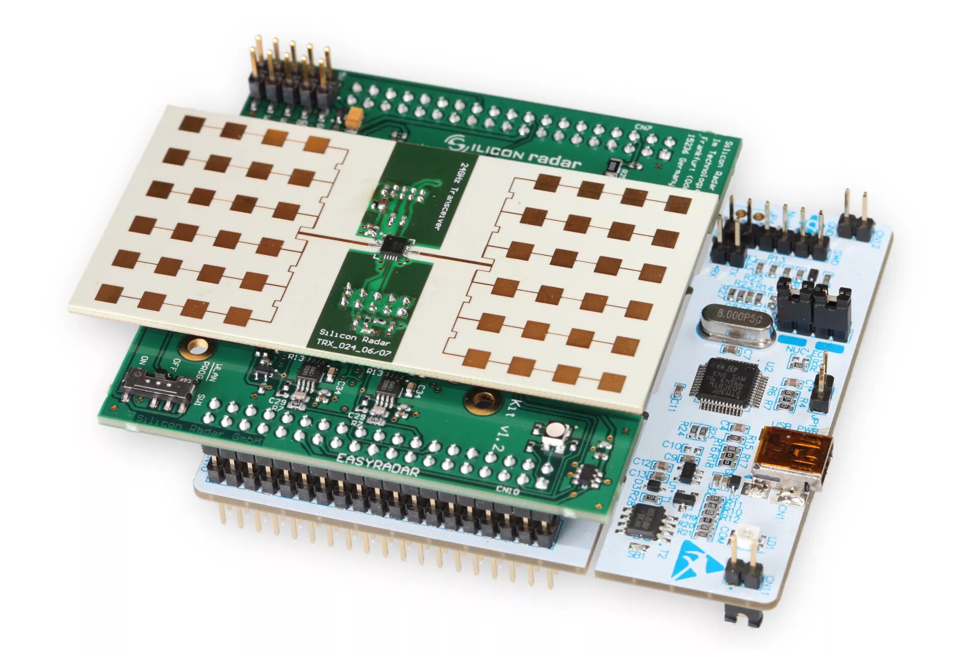 Радар smartmicro. Радар субмодуль. PCB антенна 2.4 ГГЦ. LNA на плате радара. Easy v2