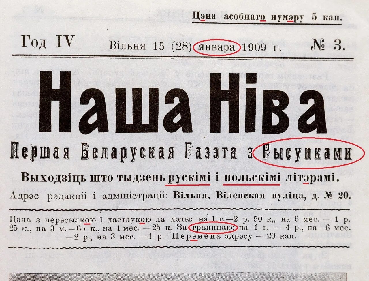 наша нива белорусская газета, наша нива (1906), белорусские газеты начала 20 века, газета наша доля