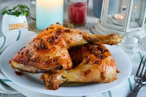 Окорочок с майонезом и чесноком