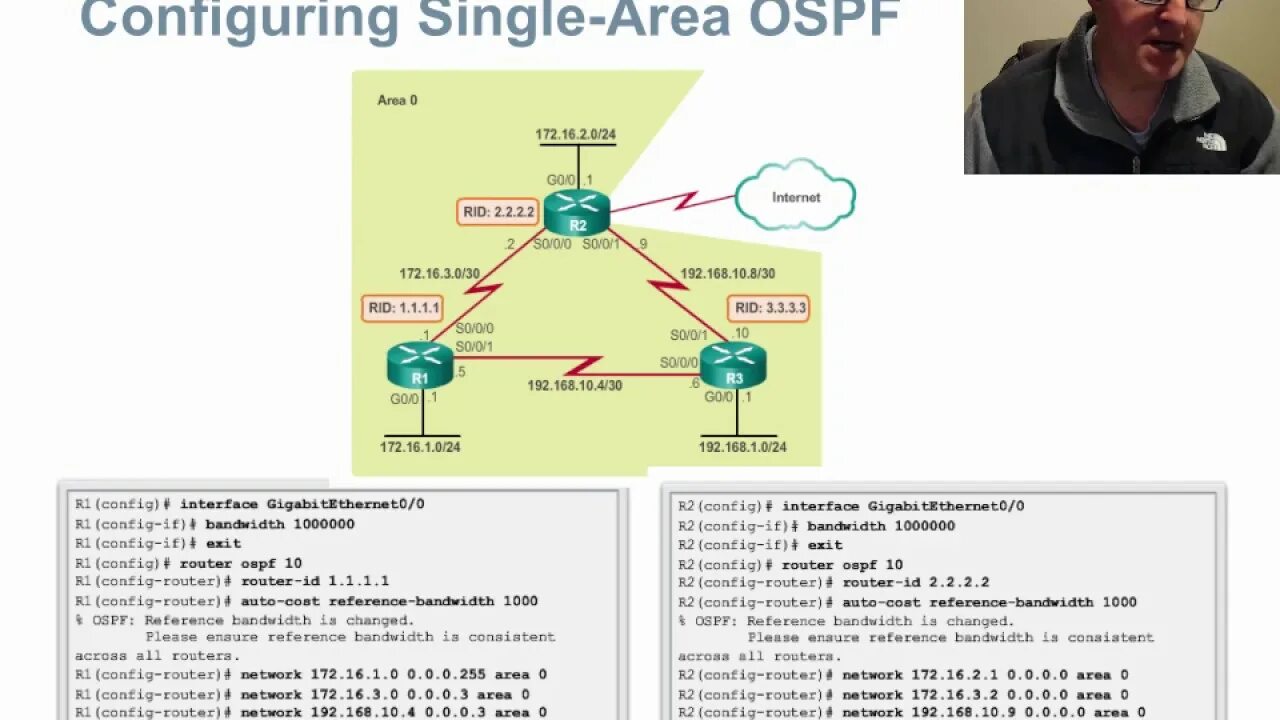 Area single. OSPF Dr BDR.