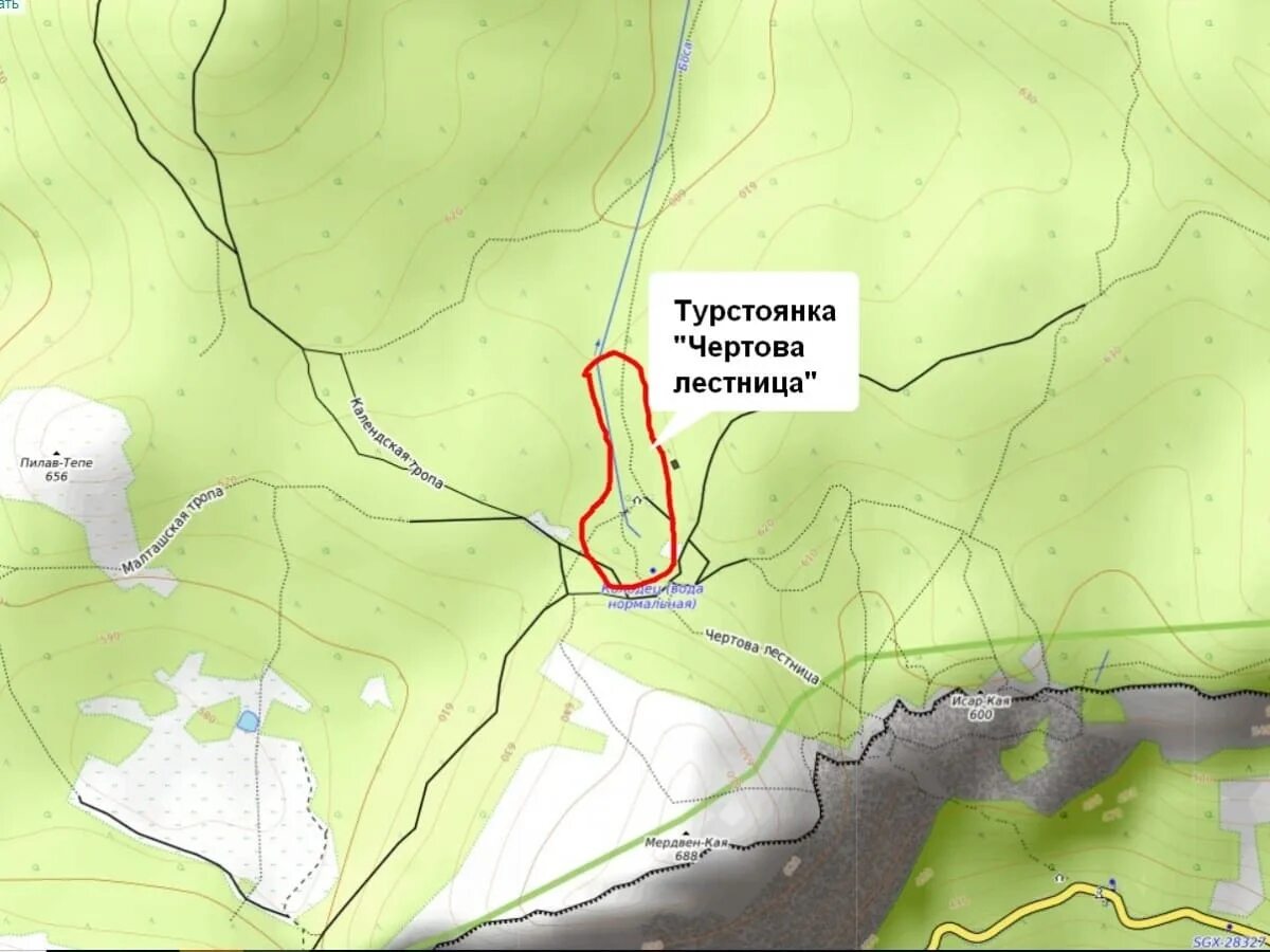 БСТ Севастопольская тропа. Карта большой Севастопольской тропы. Севастопольская тропа Крым на карте.