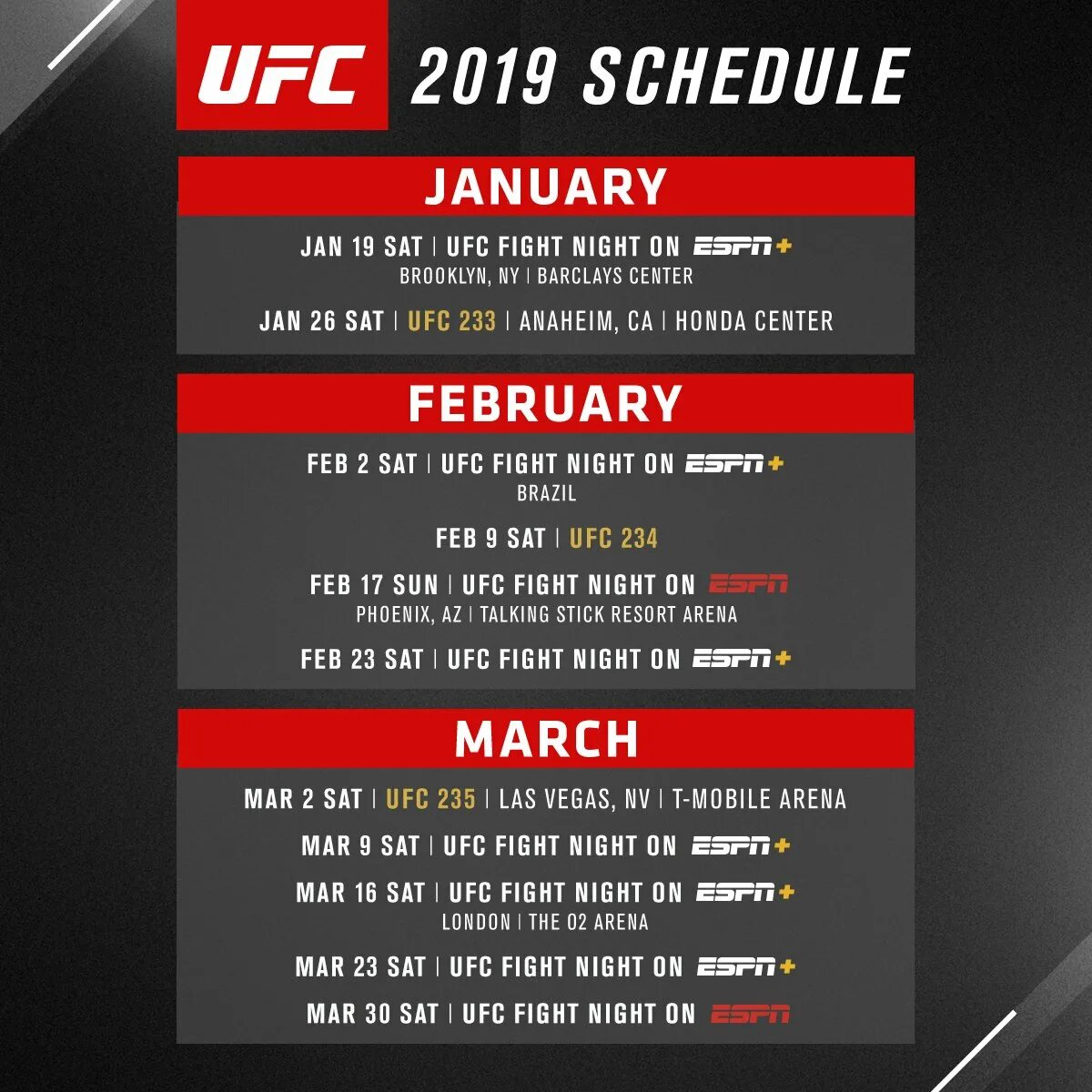 Ufc fight night во сколько