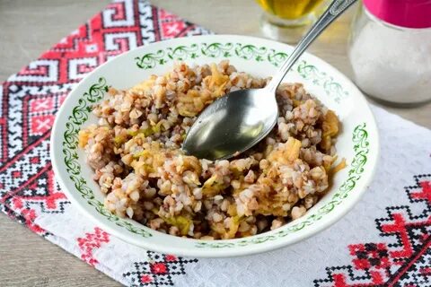 Гречка с яблоками