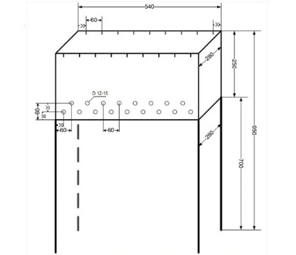 Стандарт мангала размер чертеж. Мангал Размеры стандартные чертежи. Мангал 600х300х200 чертежи. Стандартные Размеры мангала для шашлыка из металла чертежи.