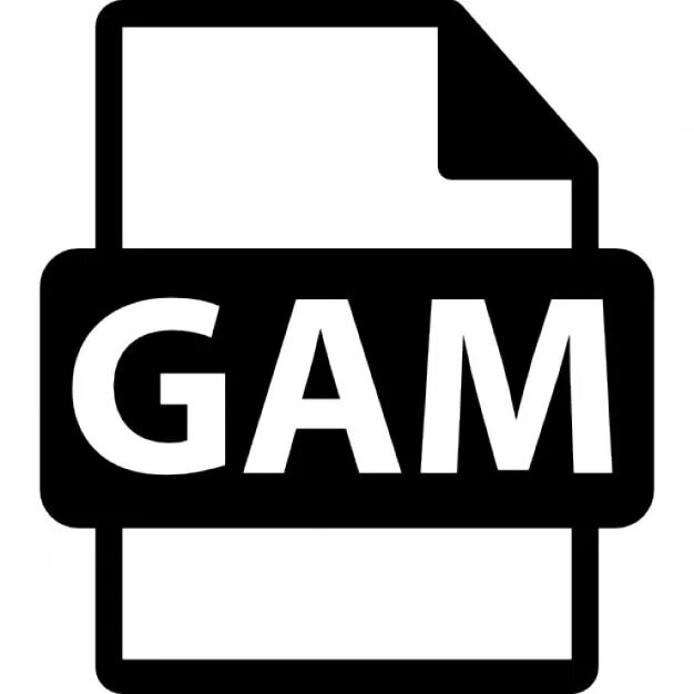 Gam. G.e.m.. иконки форматов файлов. векторные картинки gam14b.