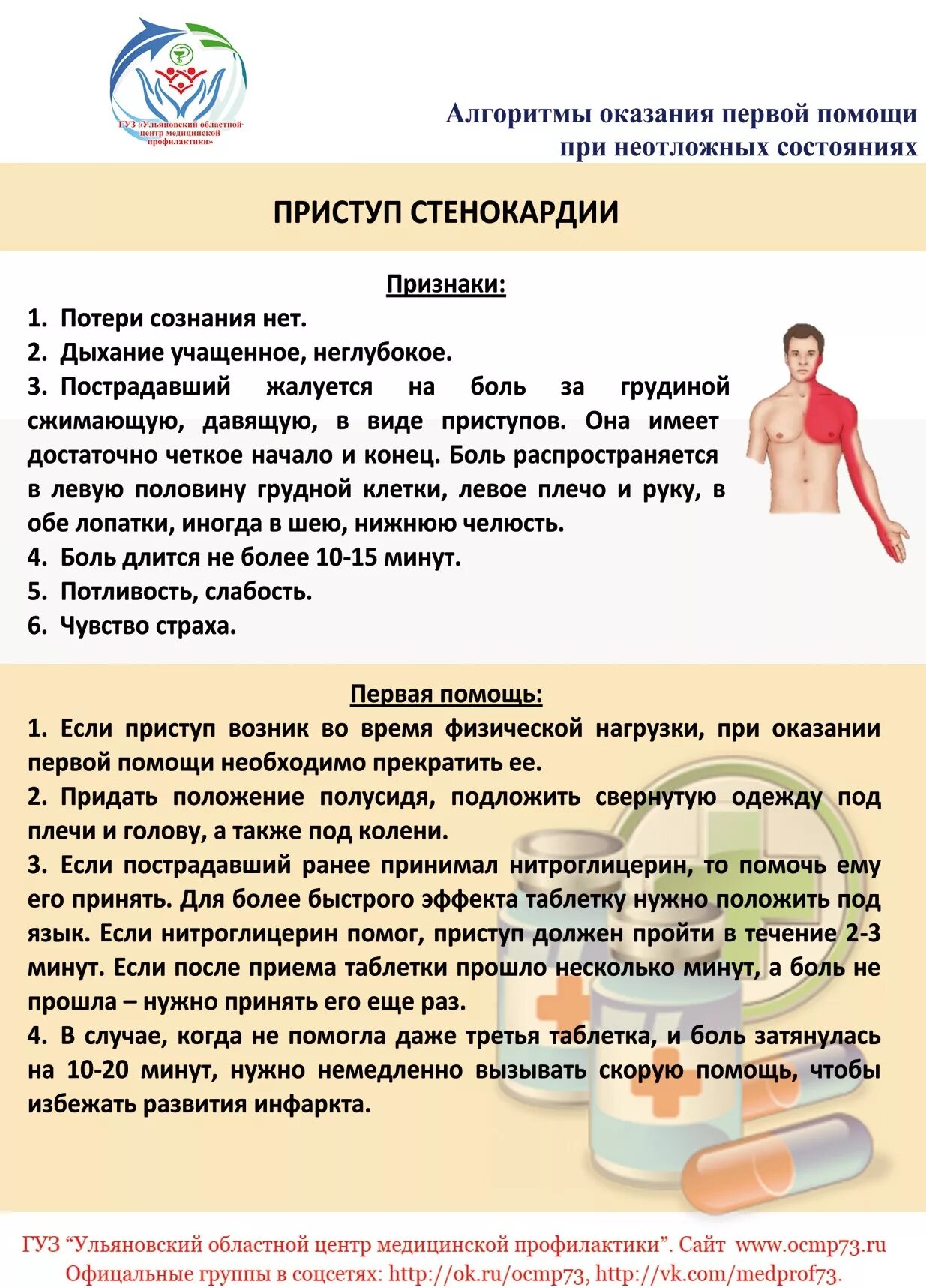 Алгоритмы оказания первой неотложной медицинской помощи. Оказание доврачебной помощи при стенокардии алгоритм действий. алгоритм оказания доврачебной помощи при стенокардии. самопомощь при приступе стенокардии памятка. первая помощь при неотложных состояниях.