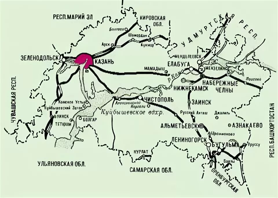 Елабуга где находится какая область россии. Карта железной дороги Республики Татарстан. Карта железных дорог Татарстана. Историческая карта Татарстана. Старая карта Татарстана с селами.
