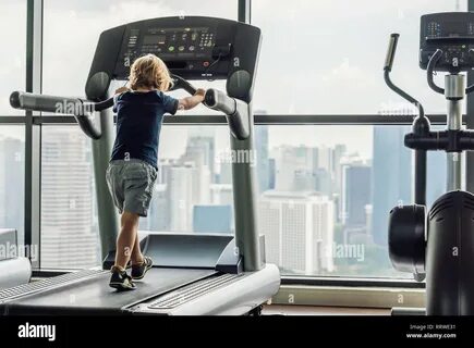 Boy treadmill hi-res stock photography and images - Alamy