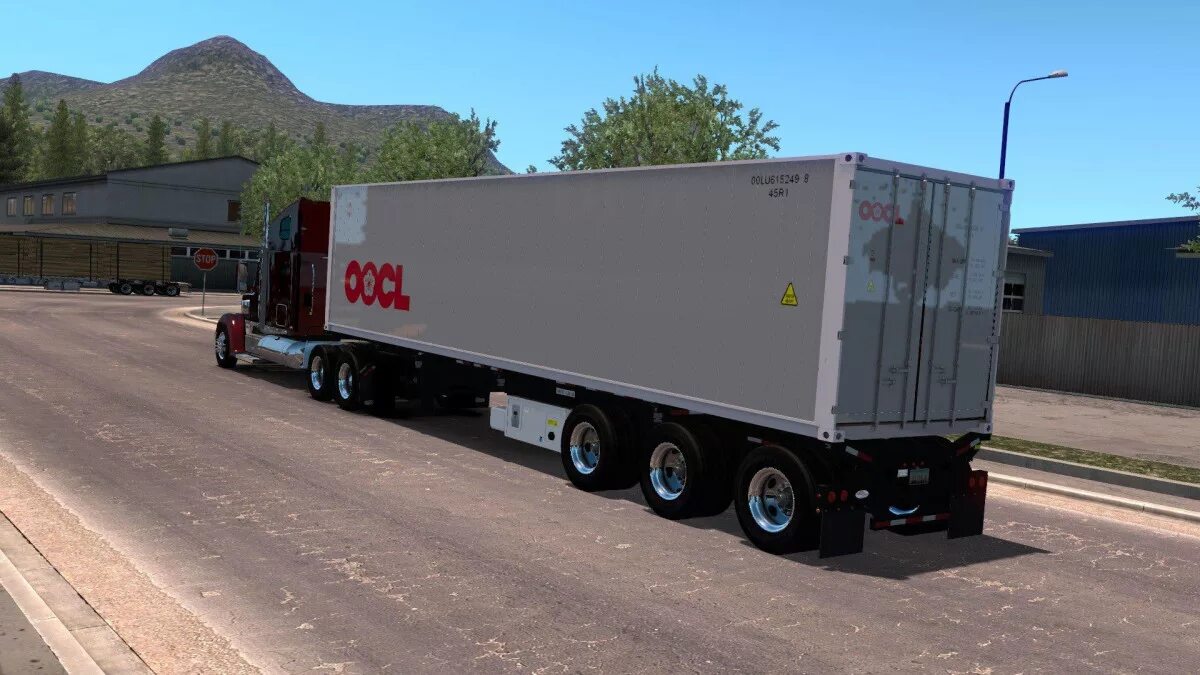 Scs 1. Scs flatbed ats. рифер прицеп. reefer trailer. 53 reefer truck.