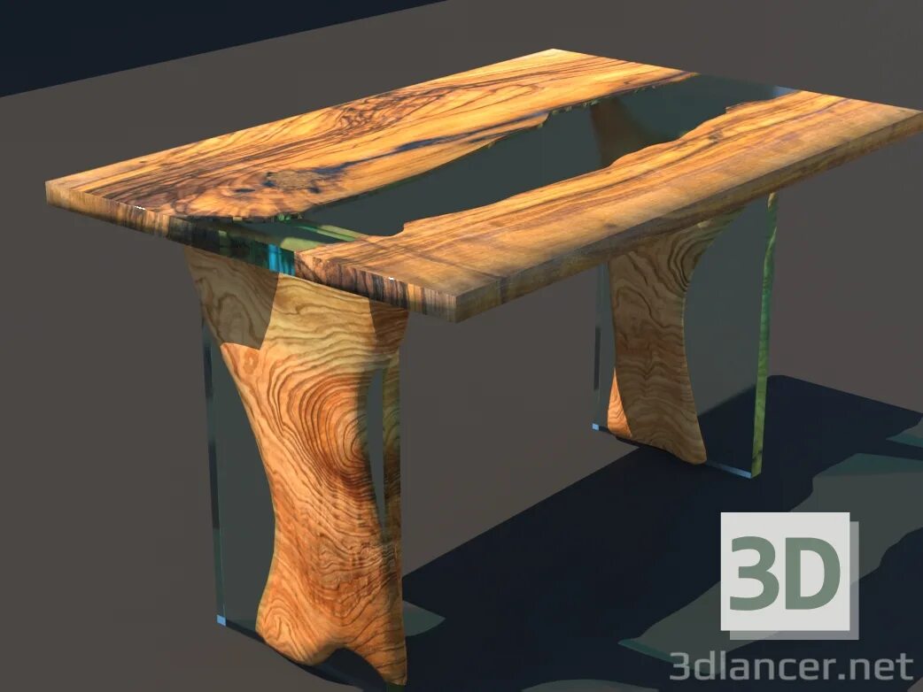 Live Edge River Table High quality 3D model from Turbosquid: https://goo.gl/VlIw