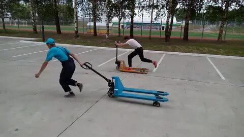 Езда на тележке