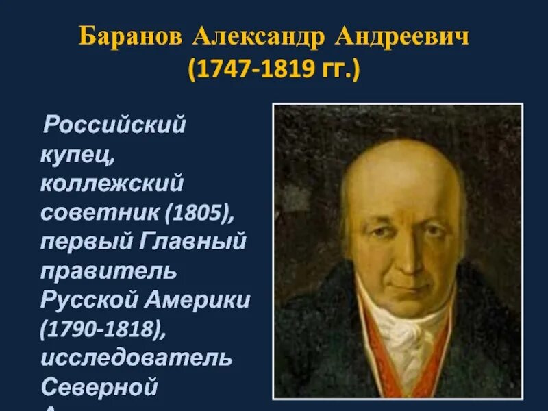 Русский купец аляска. А.А Баранов правитель русской Америки.