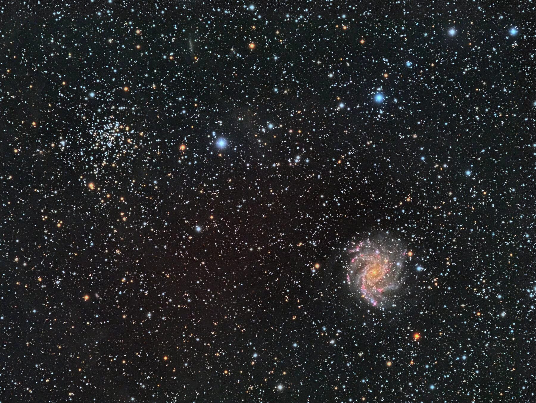 Изменение блеска переменных звезд. Дзета Цефея. Галактика NGC 6946. Цефеида Дельта Цефея. Cepheus Созвездие.