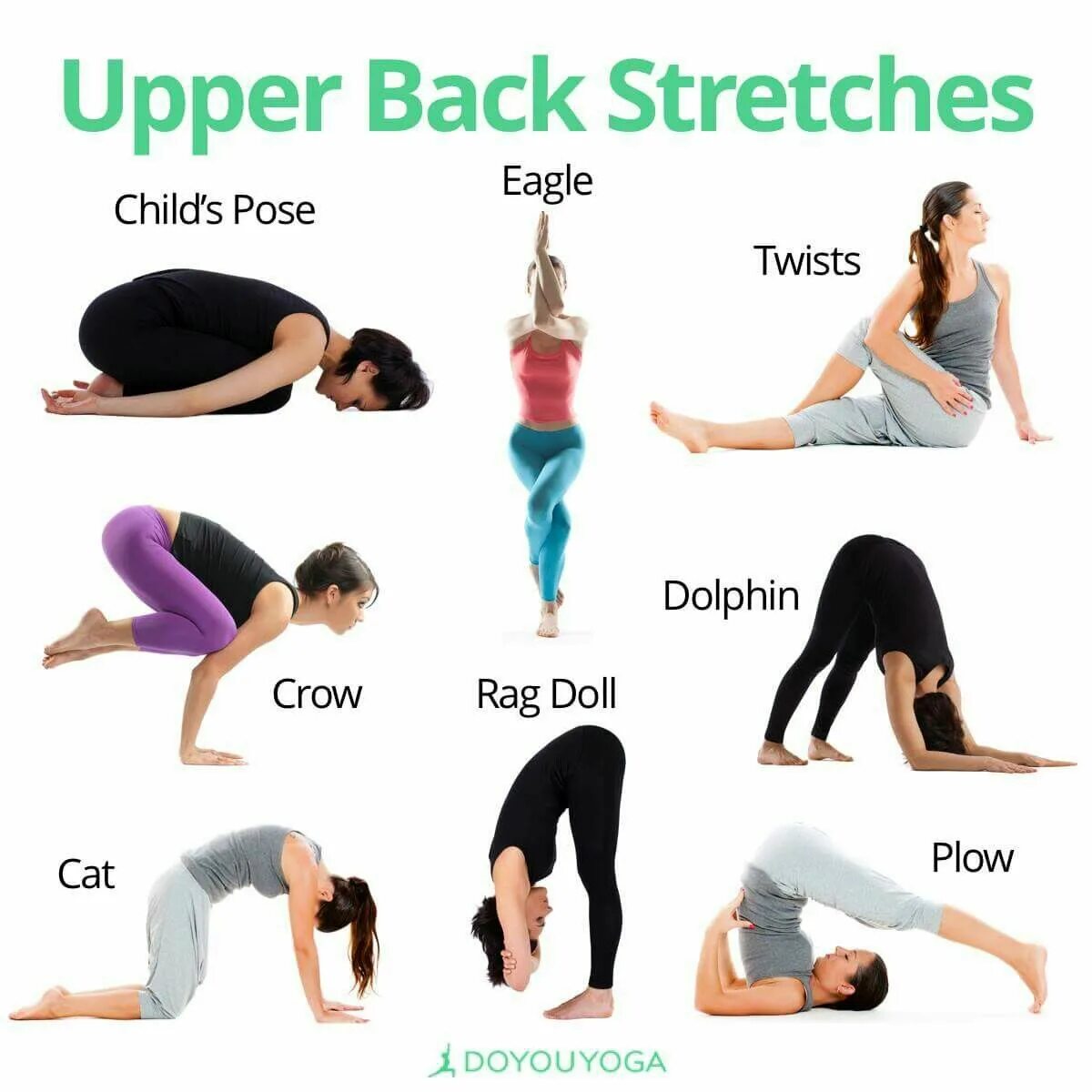 Stretching back. Асаны на растяжку в йоге. Йога для верхней части спины. Upper back растяжка.