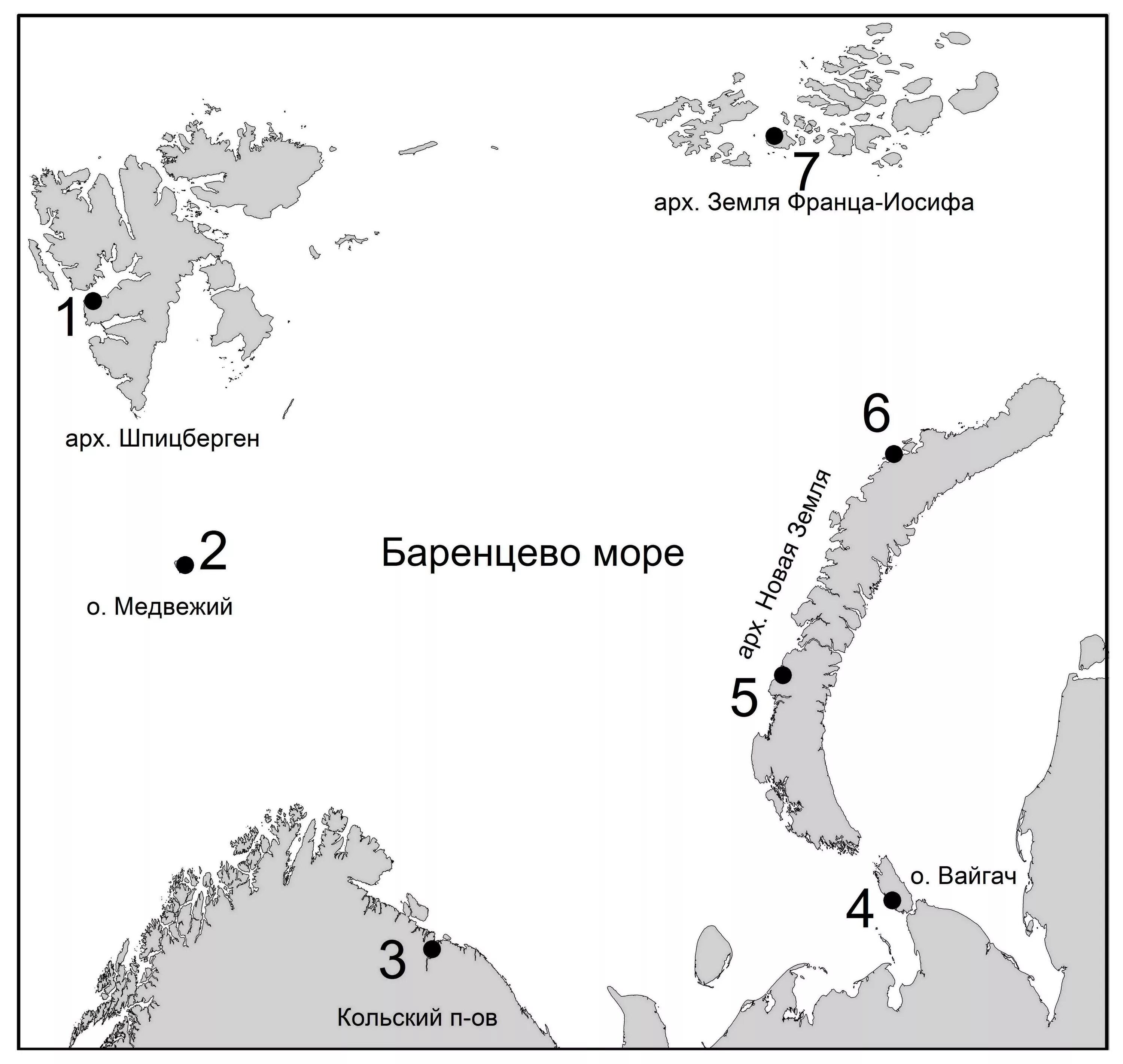 Острова: Колгуев, Вайгач, новая земля, Соловецкие.. Баренцево и Карское море. Баренцево море на карте. Остров Медвежий Баренцево море на карте России.