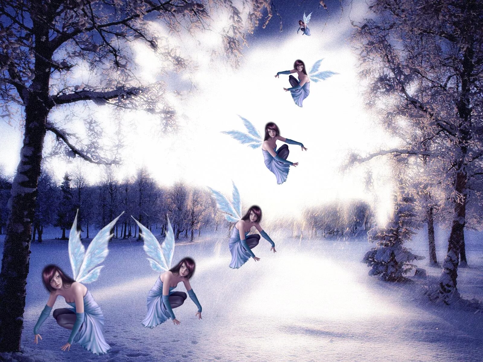 Танец эльфов. Зимние феи. Фея зимы. Танец ангелов. Пляшущий ангел
