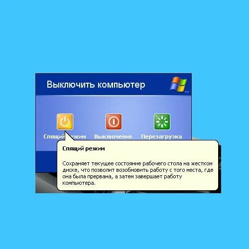 Как включить ждущий режим. Спящий режим Windows. Выключить компьютер. Выключение компьютера Windows. Выключение компьютера завершение работы.