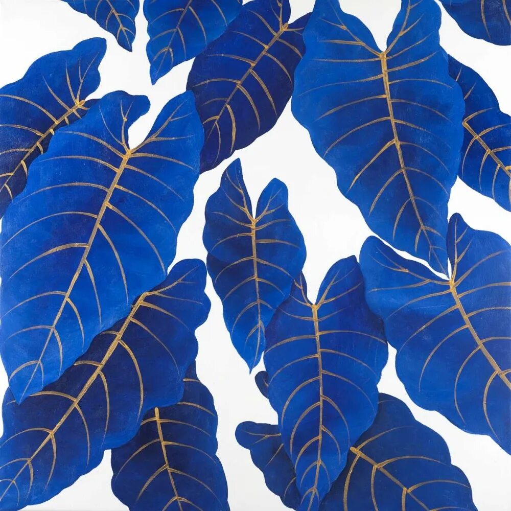 Купить синий лист. Blue Leaf. Abstract Blue Leaf. Blue Leaf Melawi. Mural Blue leaves 20xк2о0м (п/36шт).