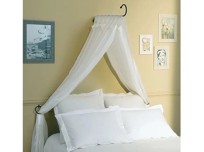ESKIMO Mosquito Net for double Bed Portable Bed Canopy For Girls Bed Yellow Colo