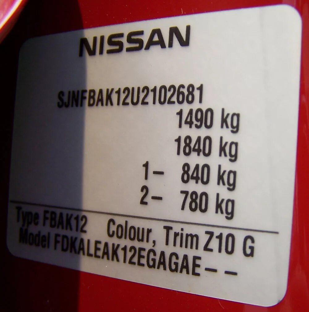 VIN Nissan. Табличка вин Ниссан Марч. Nissan Micra VIN. Вин код Nissan Micra.