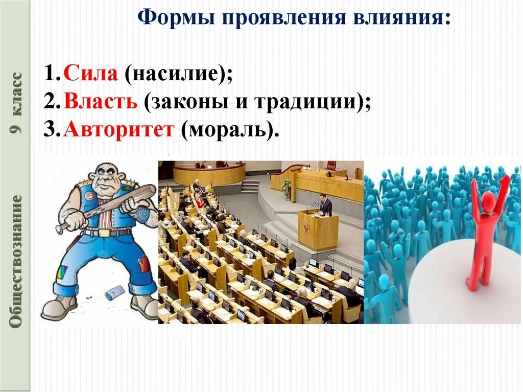 Как люди получают власть. Три формы проявления влияния. Сила власть авторитет. Формы проявления влияния в обществознании. Формы проявления власти.