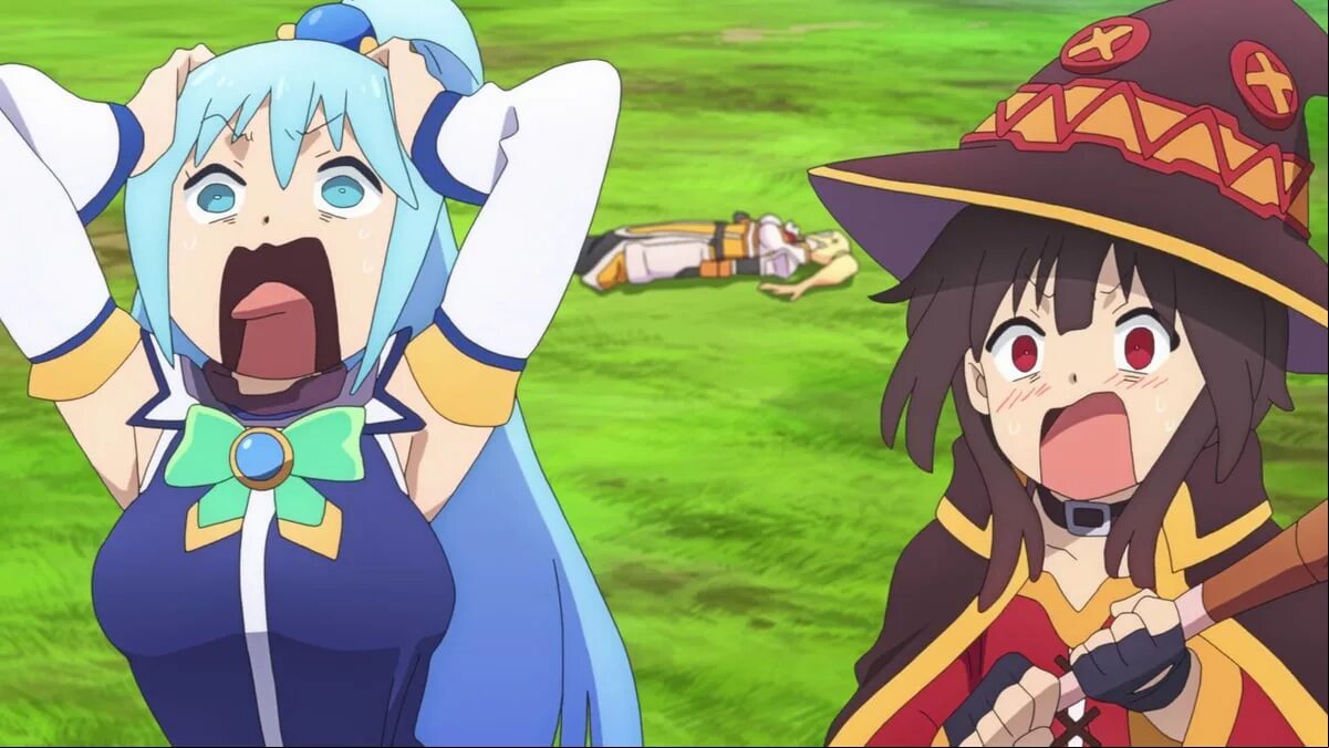 God bless this wonderful world. Konosuba 18 Аква и Казума. Прекрасный мир Аква и Казума. Богиня благословляет этот прекрасный мир Аква.