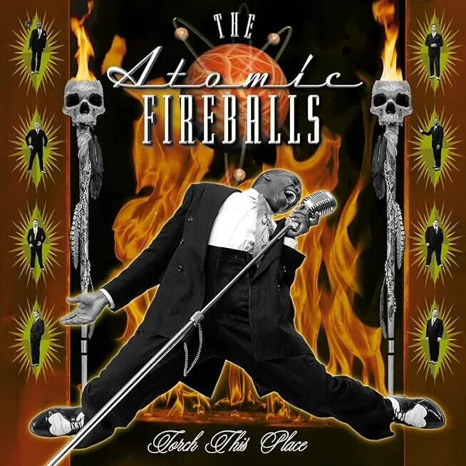 The atomic fireballs. Atomic fireballs. man with the hex - the atomic fireballs. man with the hex. fireball (album) cover.