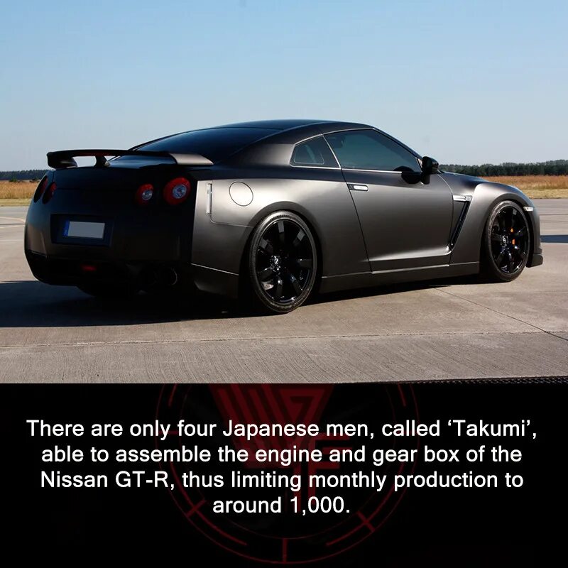 There is one car