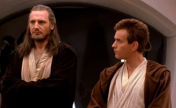 Скрытая угроза отзывы. Оби Ван Кеноби в 1 эпизоде с Квай Гоном. Квай Гон эпизод 1. Звёздные войны скрытая угроза Оби Ван Кеноби.