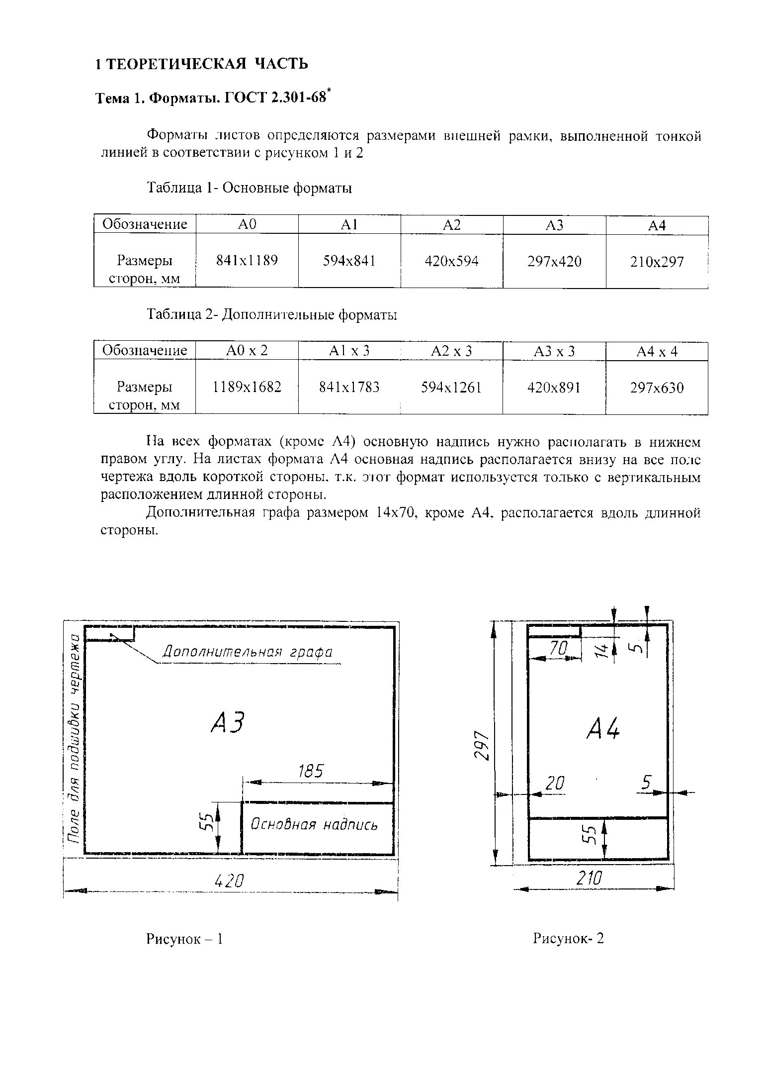 1 форматы гост. Основная надпись форма 1 ГОСТ 2.104-2006. ГОСТ 2.104-2006 форма 2. Основная надпись по ГОСТ 2.104-2006 на листах формата а3 располагается. Лист а4 ГОСТ основная надпись.