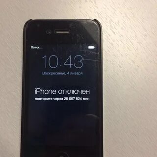 Айфон отключен 5s