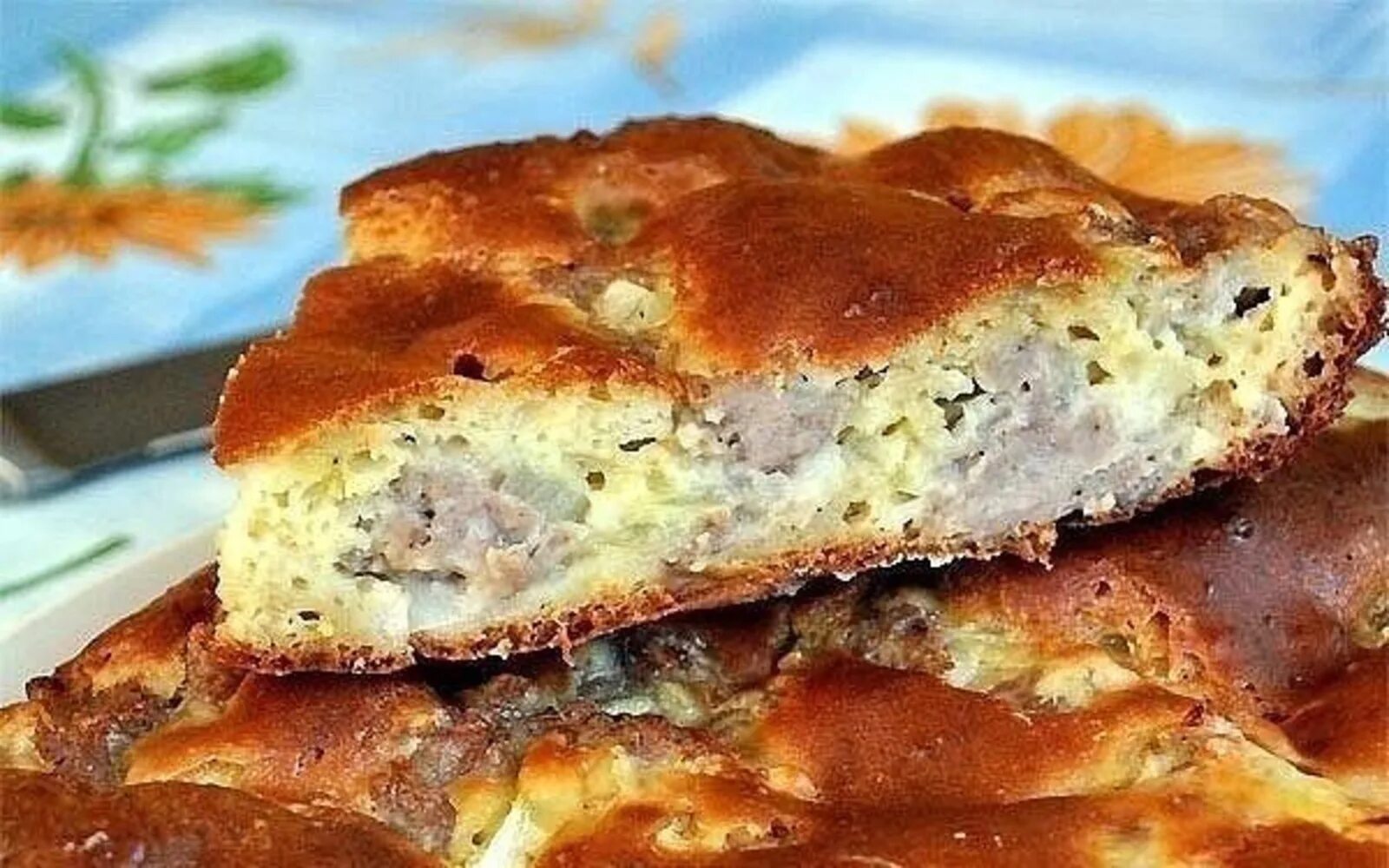 Пирог с мясом (легче не бывает!) - пошаговый рецепт с фото на Повар.ру