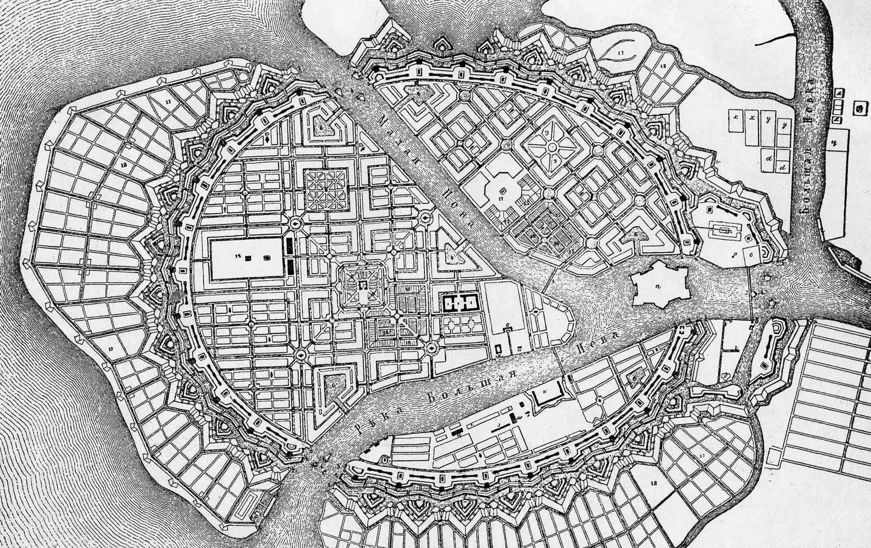 Карта п б. План Леблона 1717. Леблон план Санкт-Петербурга. План Леблона Васильевский остров.