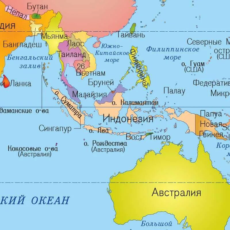 Индонезия с кем граничит на карте. Столица Индонезии на карте. Название островных стран
