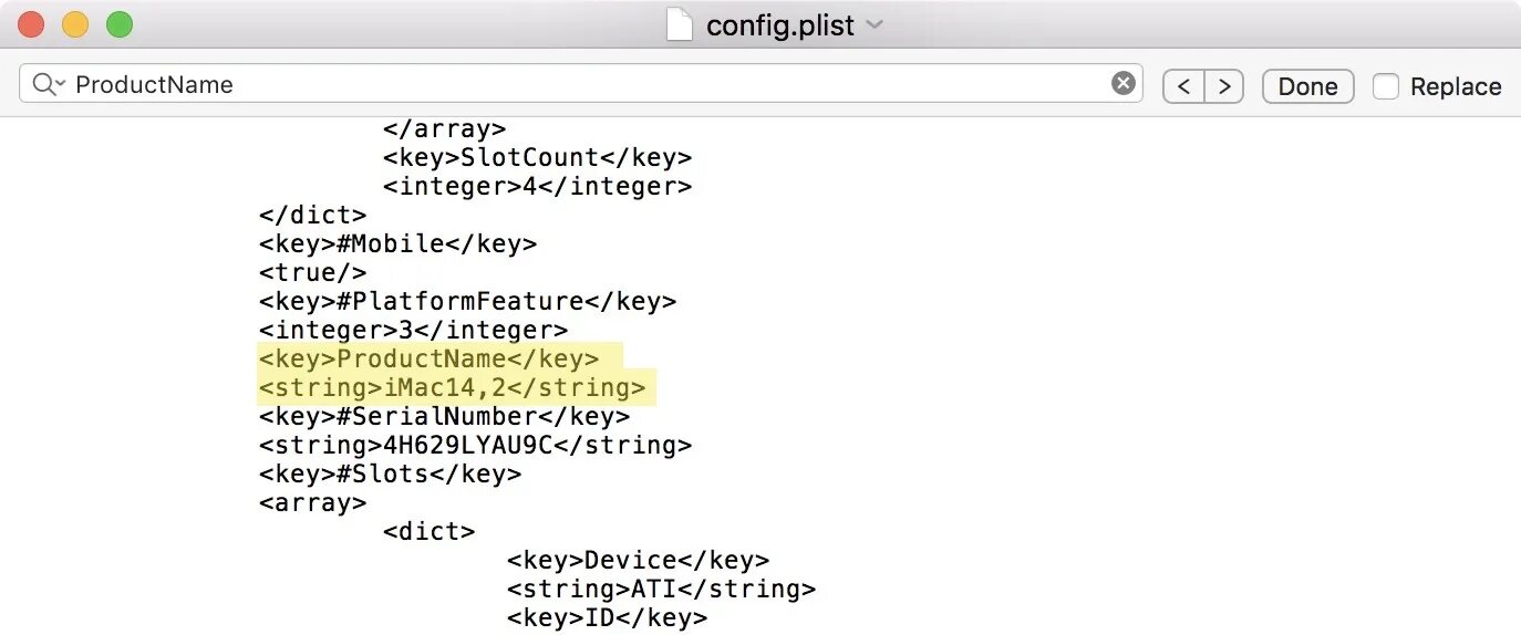 Array replace