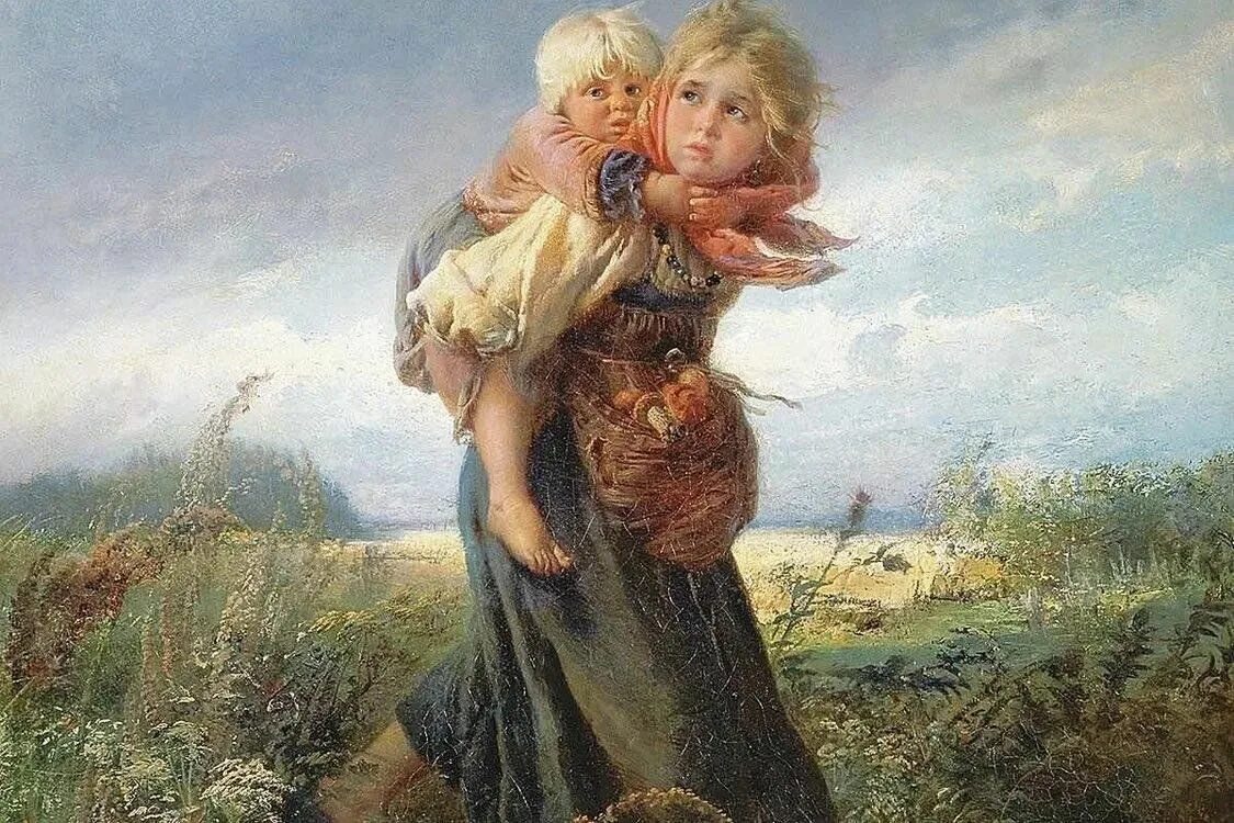 Картина егоровича маковского дети бегущие от грозы. Маковского дети бегущие от грозы. константина егоровича маковского «дети, бегущие от грозы».. маковский художник дети бегущие.
