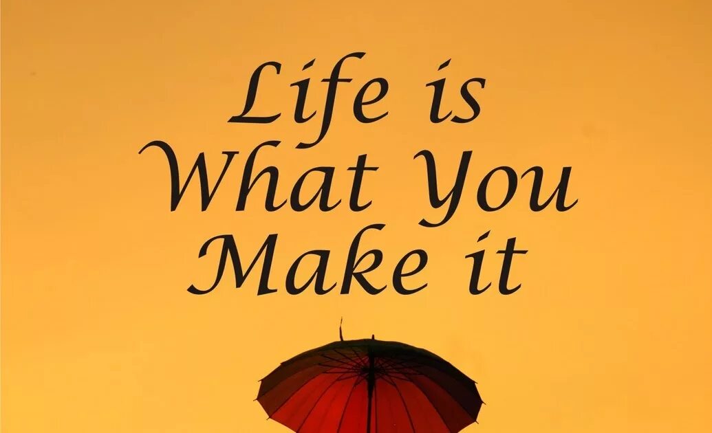 Life is what happens. Life what you make. Life's what you make it. Life is what you make it book. Guz what a Life.