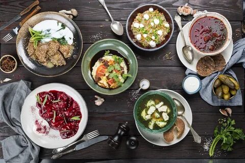 Меню блюда русской кухни